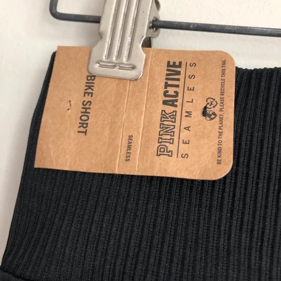 PINK Seamless Rib Bike Shorts NWT - Picture 6 of 12